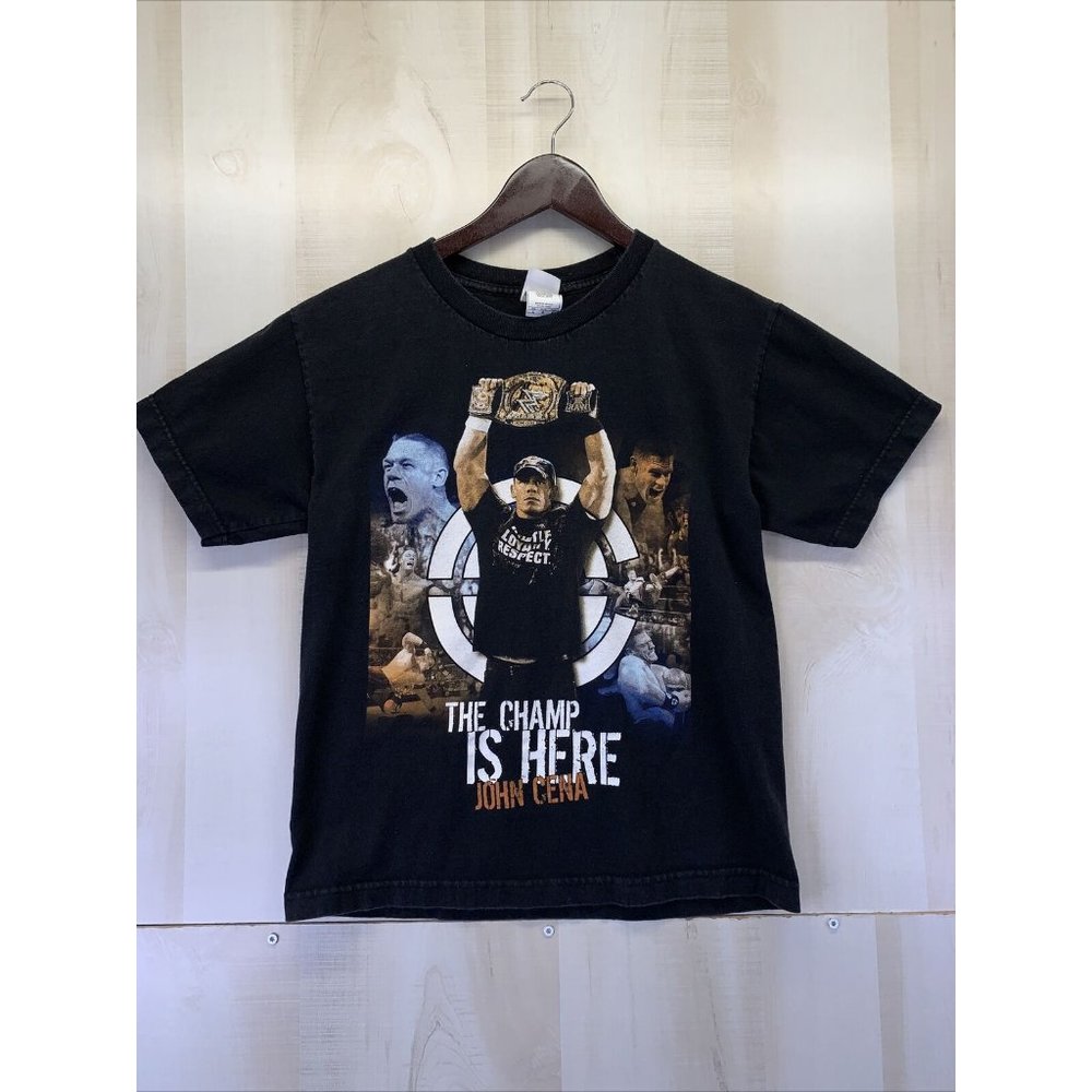 Alstyle Apparel John Cena WWE The Champ Is Here Youth T Shirt YL-5948